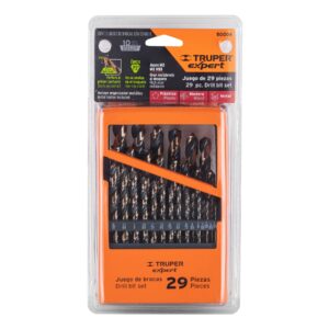 Juego de 29 brocas HSS para metal en estuche, TRUPER EXPERT - Imagen 3