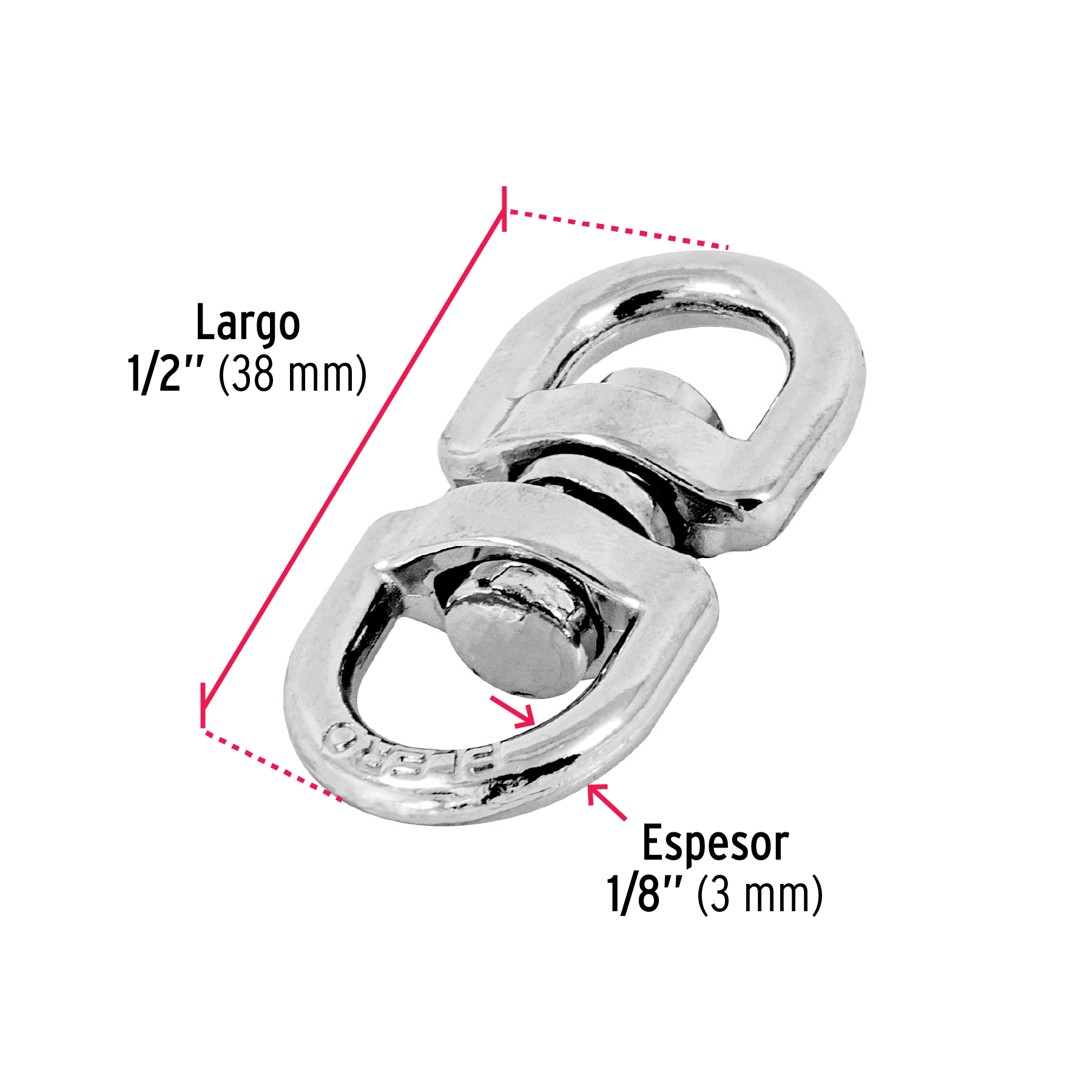 Destorcedor metálico de 1/8', FIERO - Imagen 5