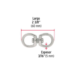 Destorcedor metálico de 3/16', FIERO - Imagen 5
