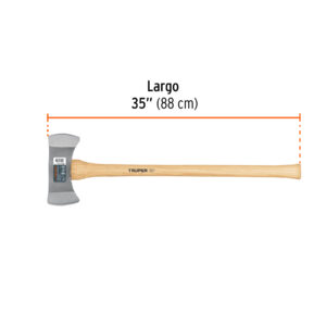 Hacha doble Michigan 3-1/2 lbs, mango de hickory 35', TRUPER - Imagen 4
