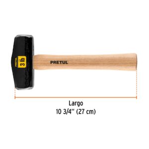 Marro tipo Nevada 3 lbs. mango 10-3/4', PRETUL - Imagen 4