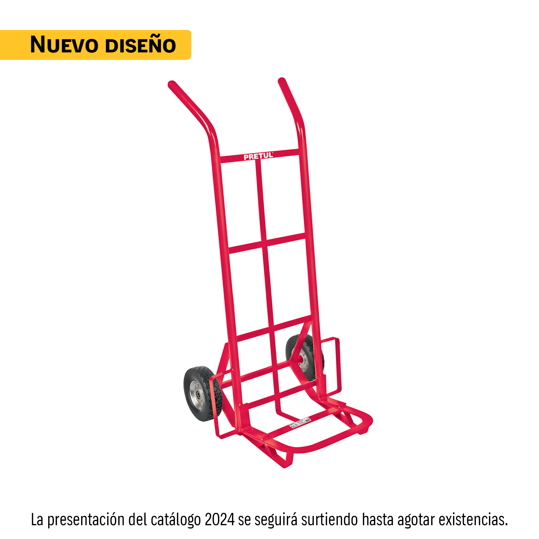 Diablo de carga de 100 kg, ruedas sólidas, balero sencillo - Imagen 2