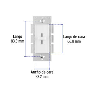 Atenuador de luz deslizable, línea Classic, VOLTECK - Imagen 3