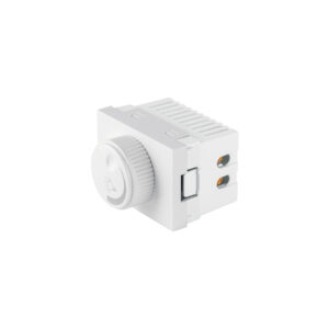 Dimmer giratorio blanco de 1.5 módulos, línea Lisboa