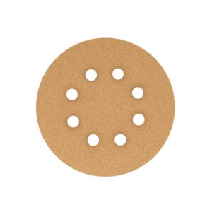 Paquete con 5 discos de lija 5' grano 100, 8 perforaciones