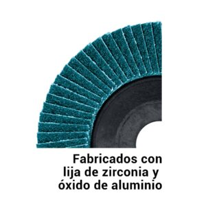 Disco laminado 7' grano 80 centro 7/8', plástico, TRUPER - Imagen 3
