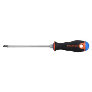 Desarmador de cruz 1/4' x 6' mango Comfort Grip, TRUPER