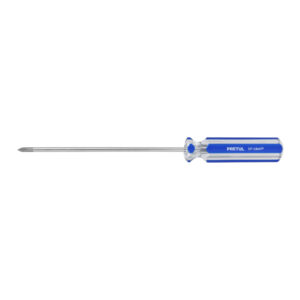 Desarmador de cruz 1/8' x 4' mango de PVC, PRETUL