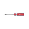 Desarmador plano 1/4 x 4' mango de PVC, PRETUL