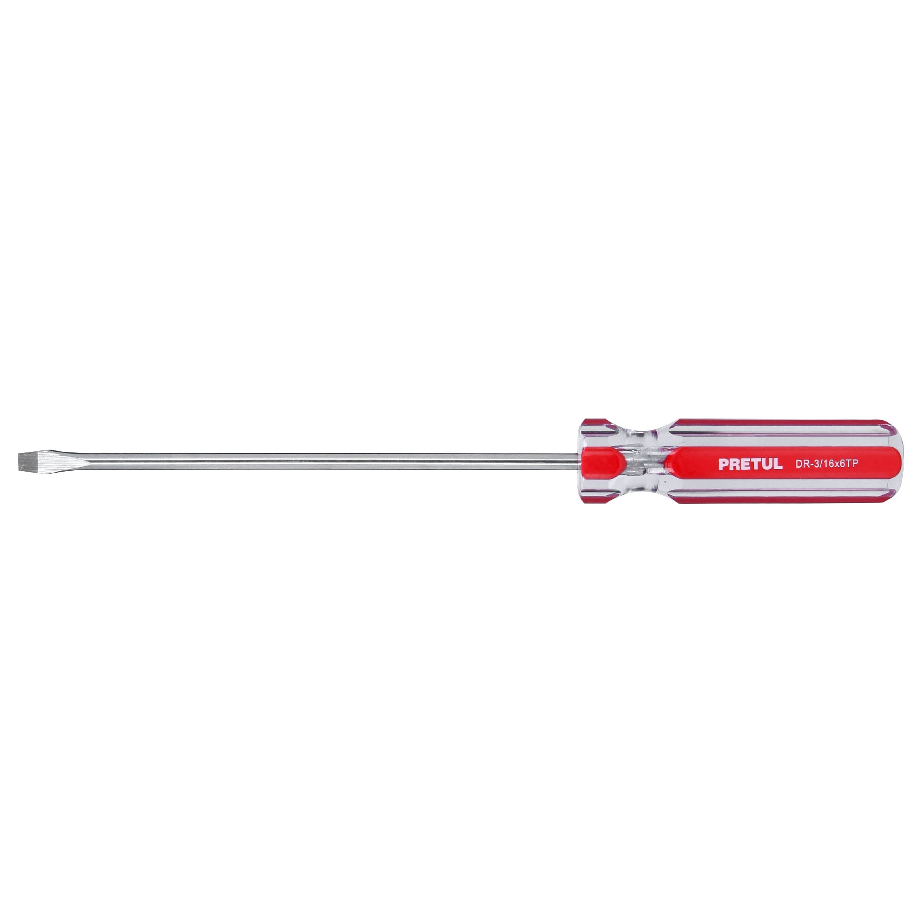 Desarmador plano 3/16 x 6' mango de PVC, PRETUL - Imagen 2