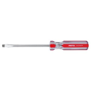 Desarmador plano 5/16 x 6' mango de PVC, PRETUL