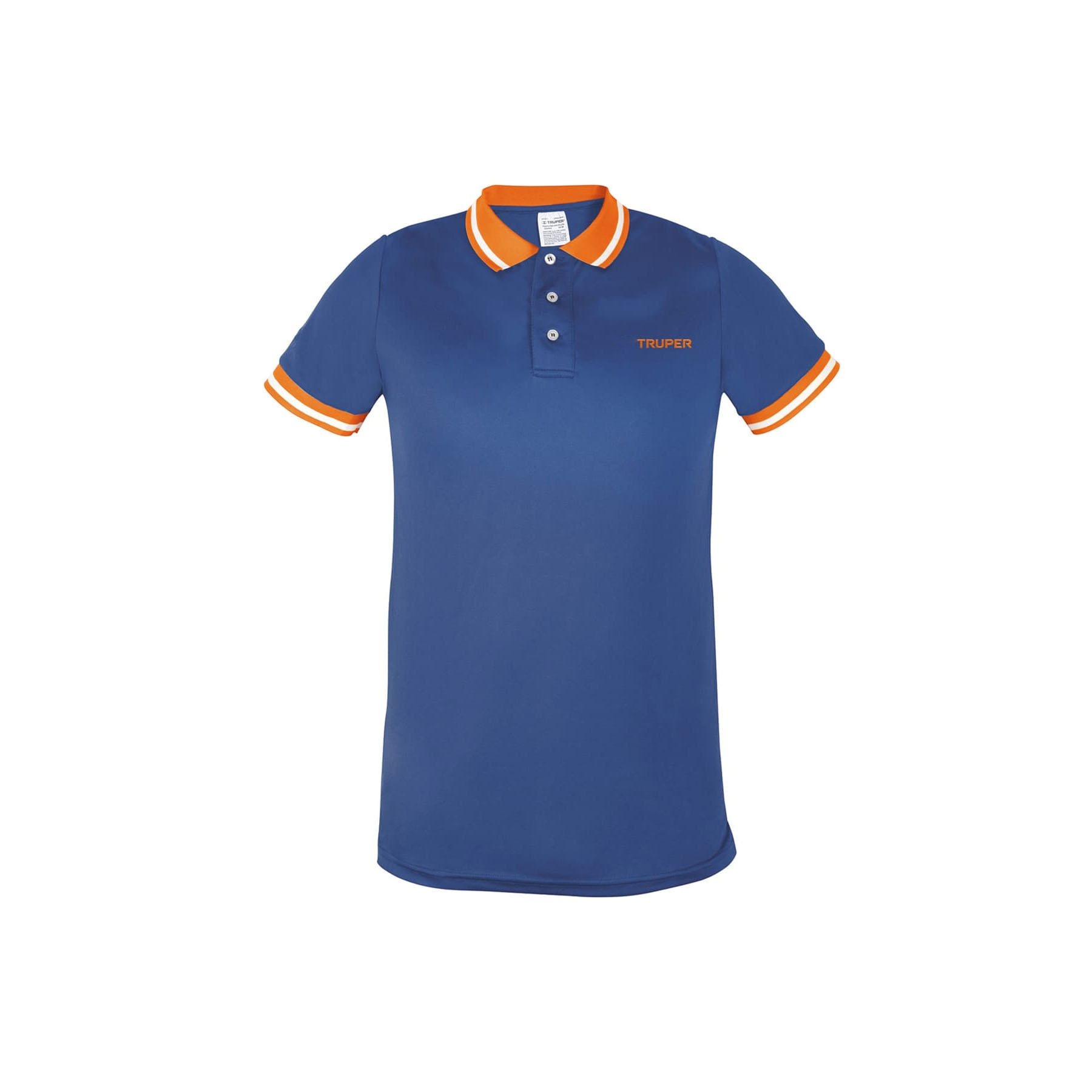 Playera polo performance para hombre, azul, EEG, TRUPER - Imagen 2