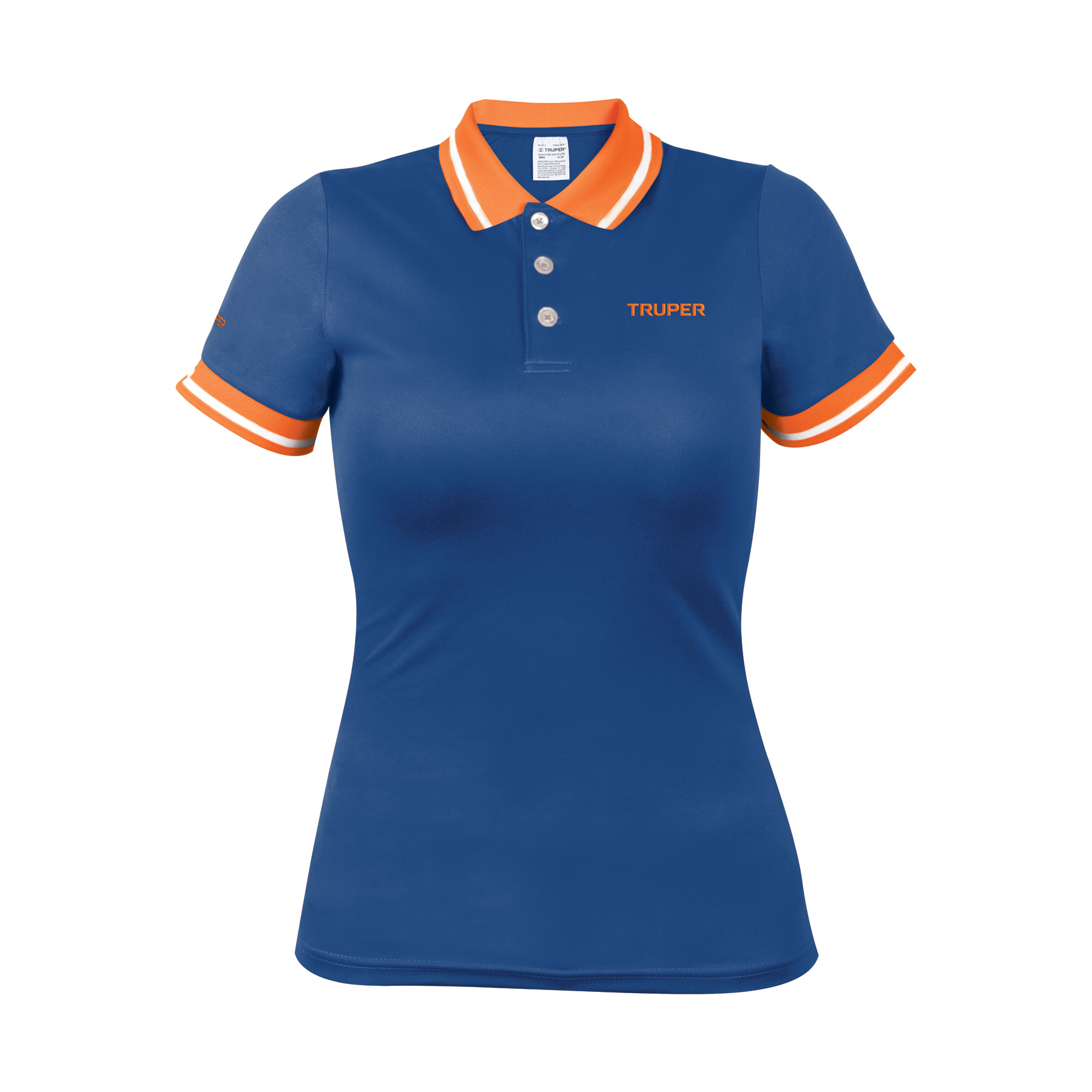 Playera polo performance para mujer, azul, G, TRUPER - Imagen 2
