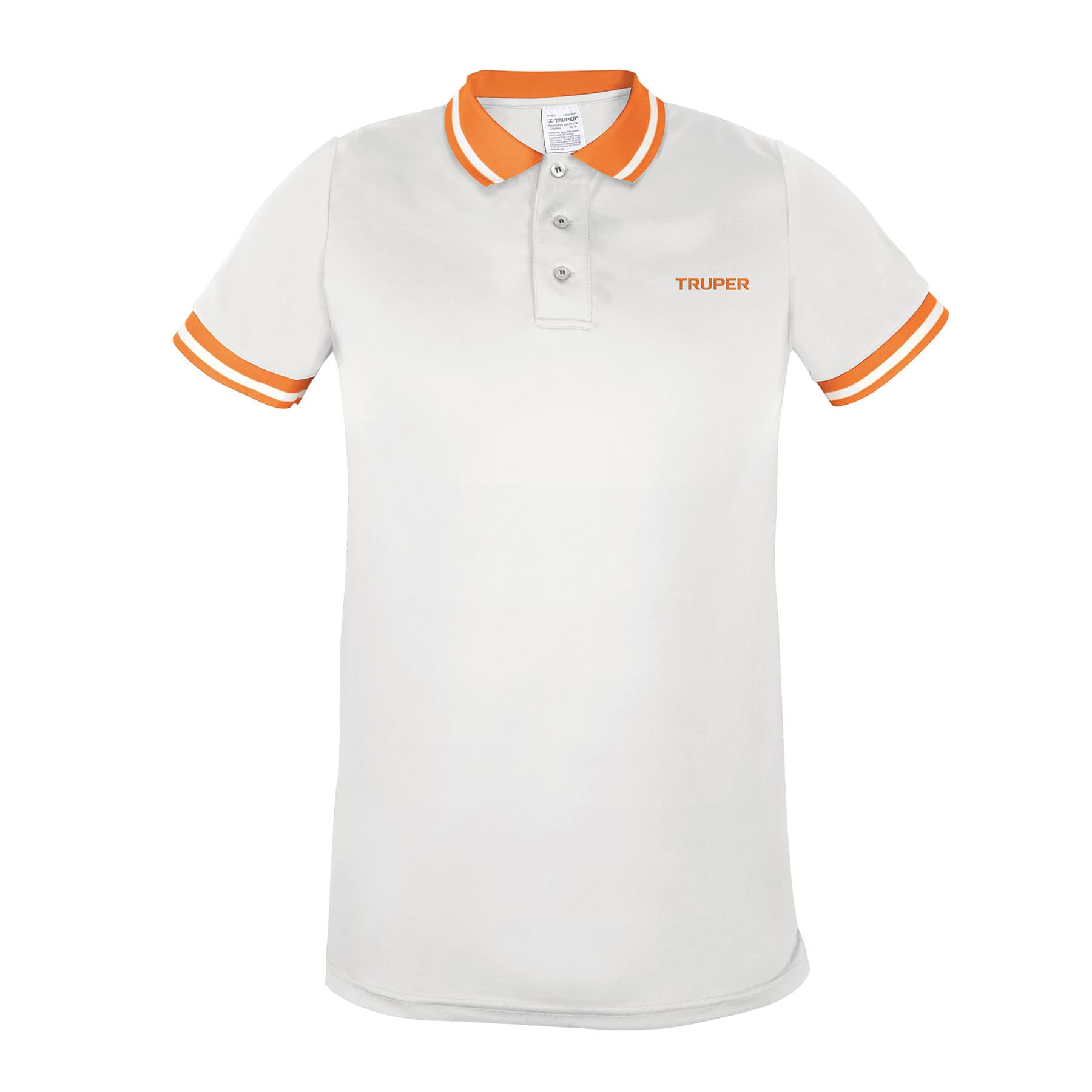 Playera polo performance para hombre, blanca, EG, TRUPER - Imagen 2