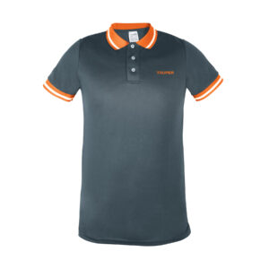 Playera polo performance para hombre, gris, G, TRUPER - Imagen 2