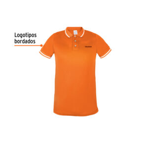 Playera polo performance para hombre, naranja, EG, TRUPER - Imagen 5