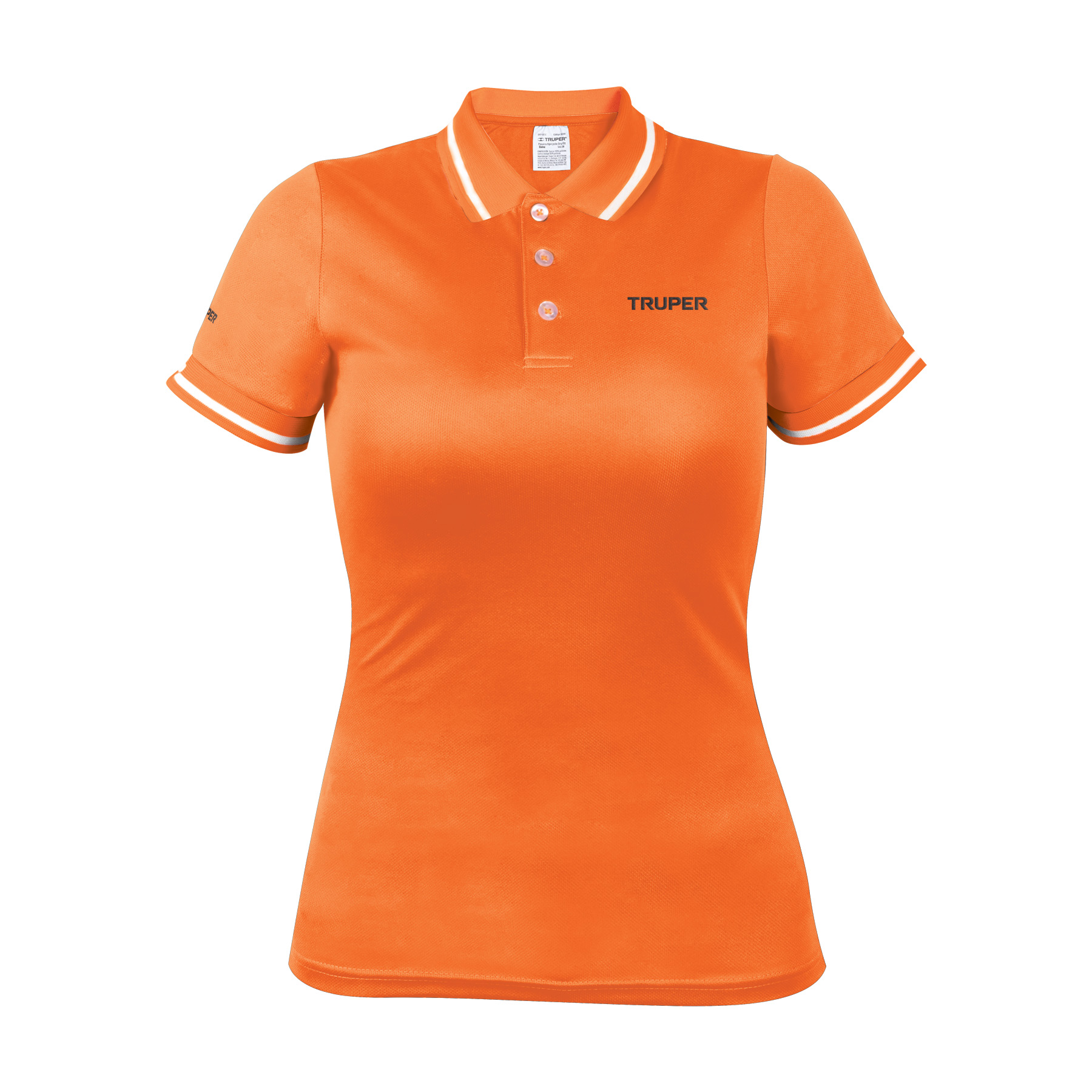 Playera polo performance para mujer, naranja, G, TRUPER - Imagen 2