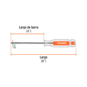 Desarmador punta Torx T 25 mango de acetato, TRUPER - Imagen 3