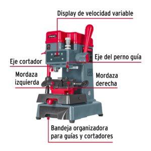 Duplicadora de 8 tipos de llaves, tipo taladro, HERMEX - Imagen 3