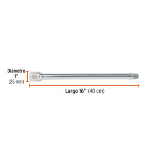 Extensión para matraca, cuadro 3/4', largo 16', TRUPER - Imagen 4