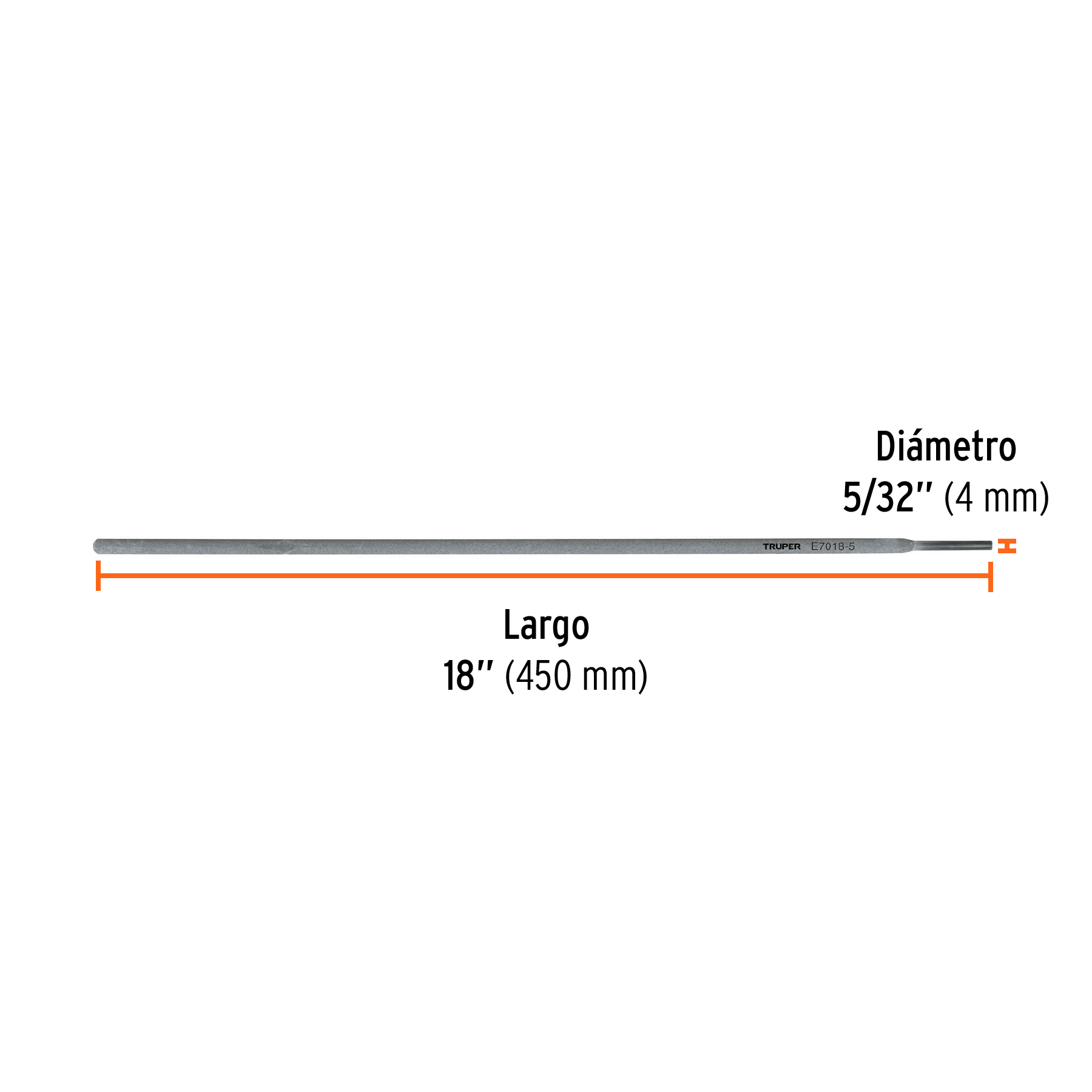 Bolsa con 1 kg de electrodos 7018 de 5/32', TRUPER - Imagen 3