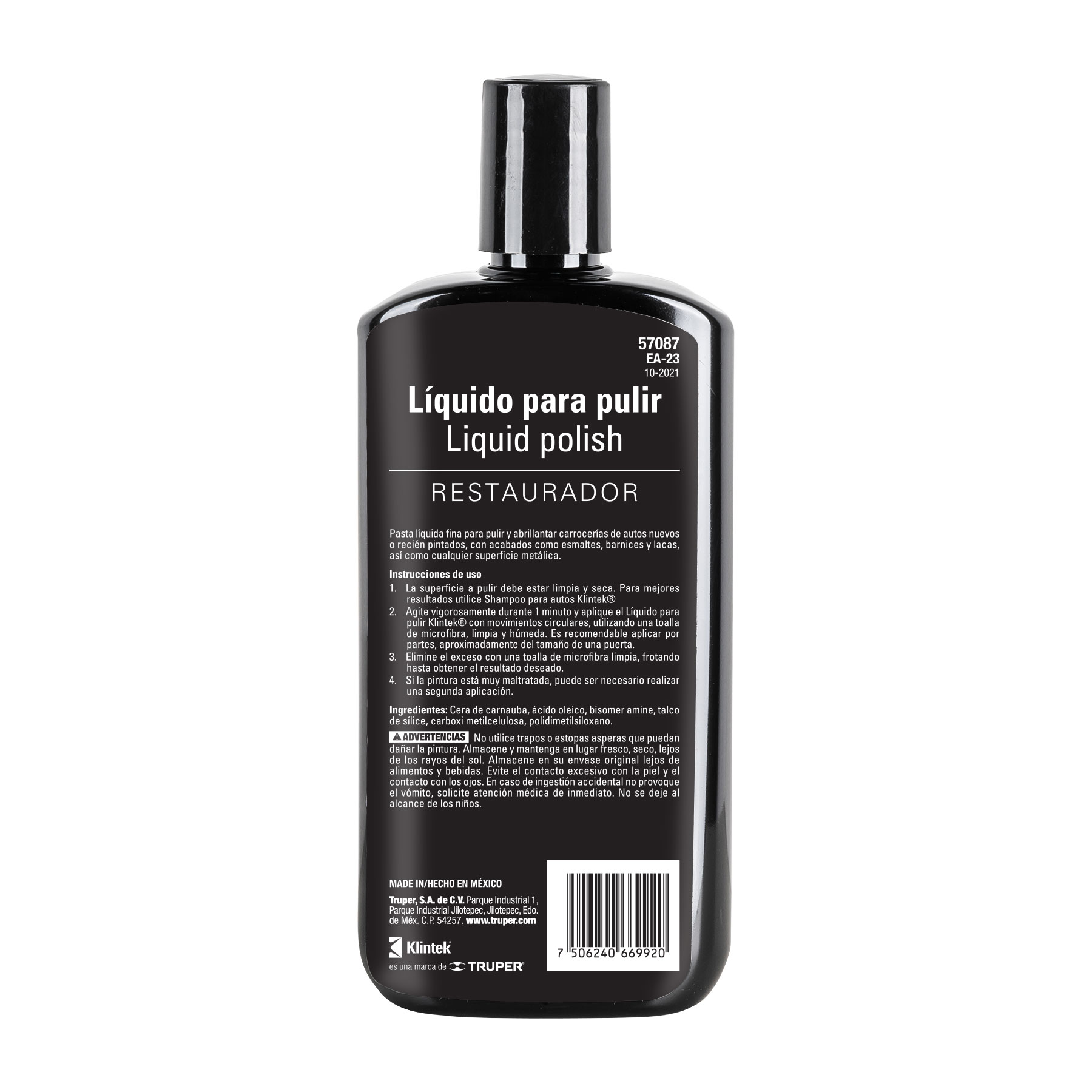 Polish líquido para auto, 473 ml, KLINTEK - Imagen 4