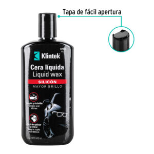 Cera líquida de silicón para auto, 473 ml, KLINTEK - Imagen 3