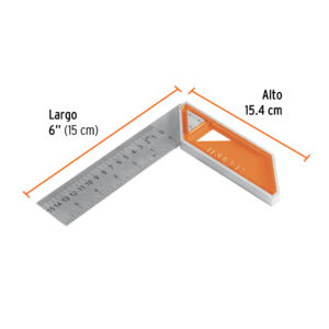 Escuadra 6' para carpintero con mango 100% de aluminio - Imagen 4