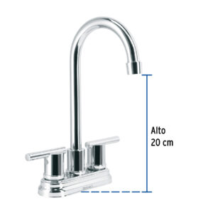 Mezcladora cromo 4' para lavabo cuello tipo bar, ELEMENT - Imagen 4