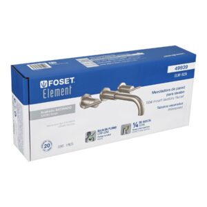 Mezcladora satín de pared para lavabo, FOSET ELEMENT - Imagen 6