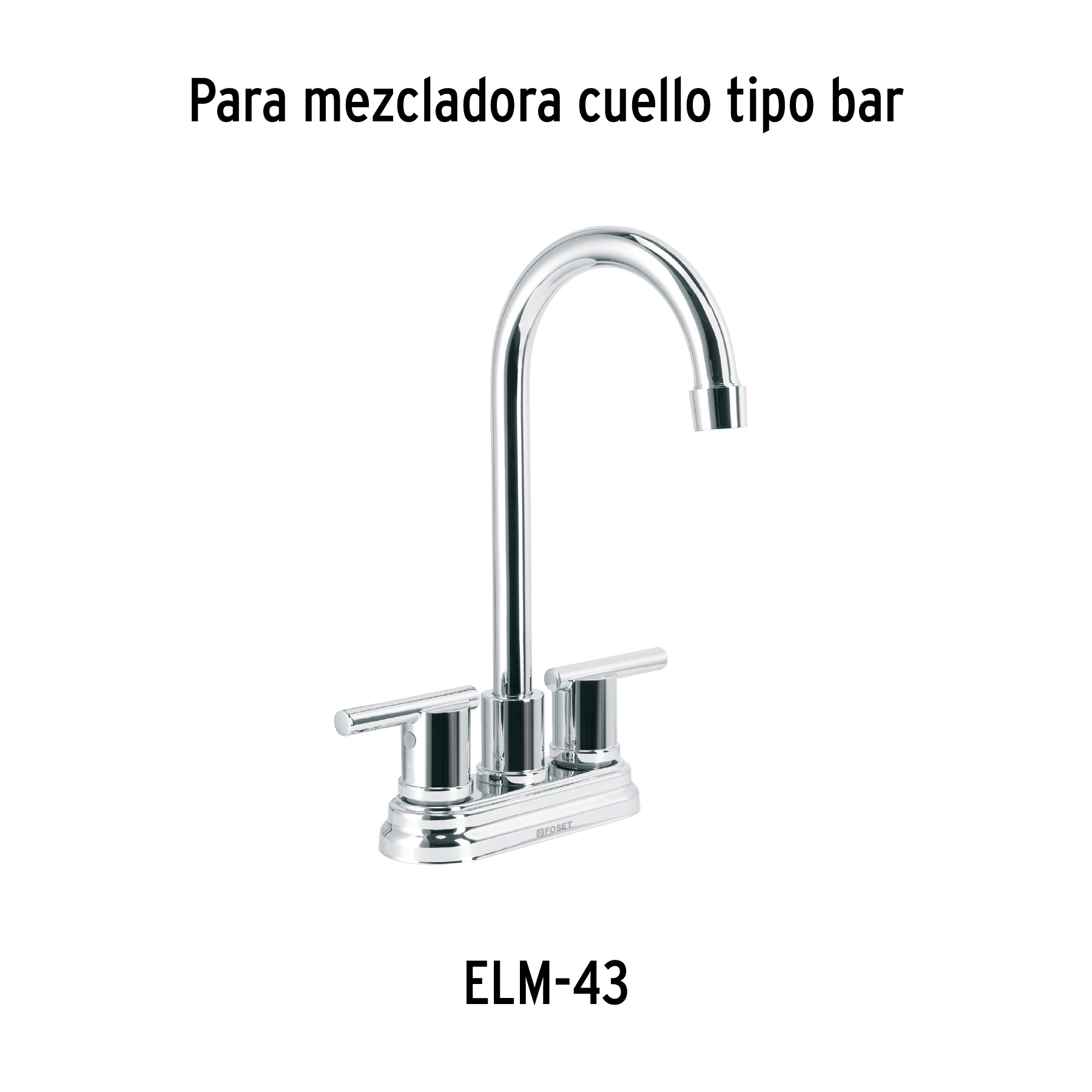 Juego manerales palanca para mezcladora bar, cromo, ELEMENT - Imagen 5
