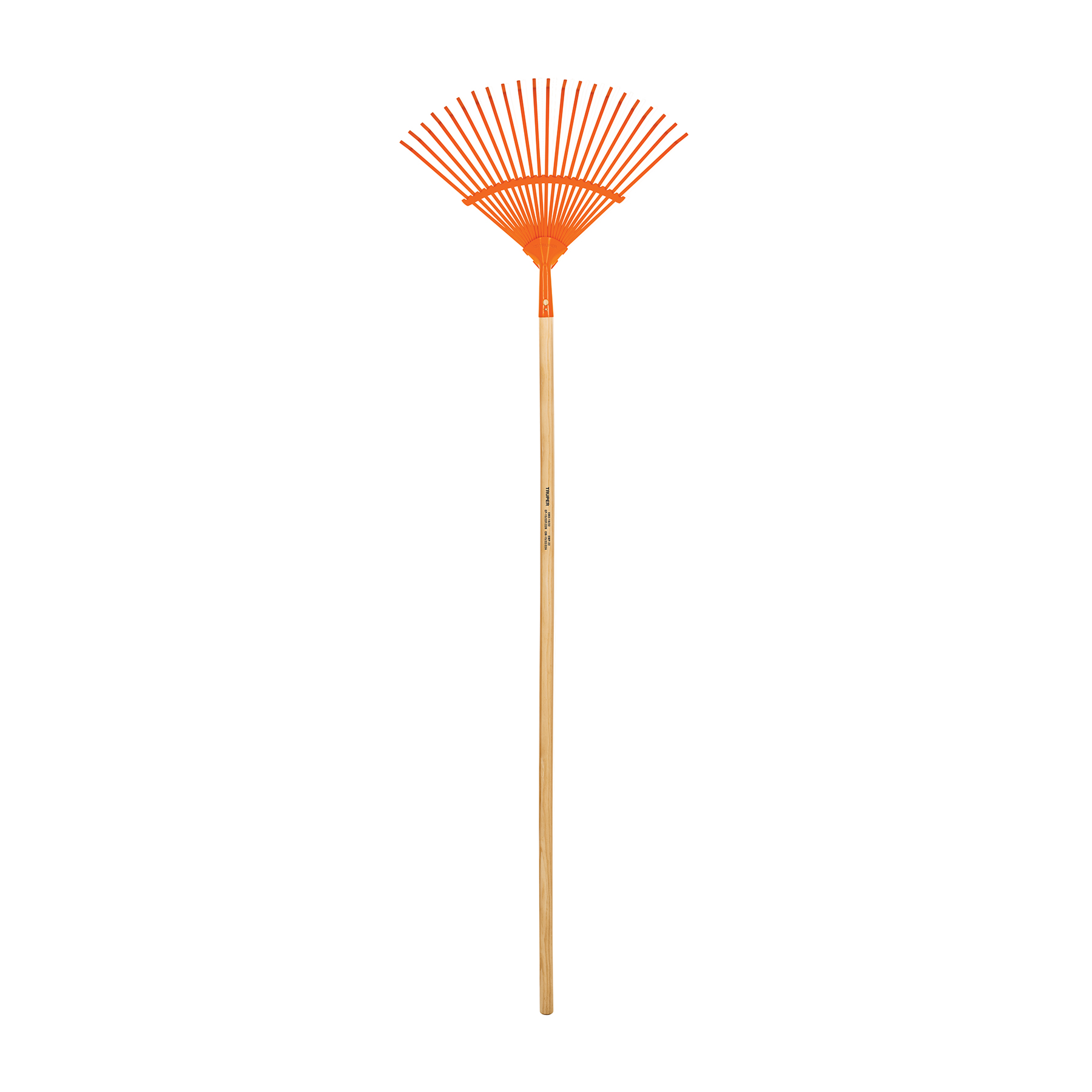 Escoba metálica para jardín, curva, 22 dientes, mango 48' - Imagen 2