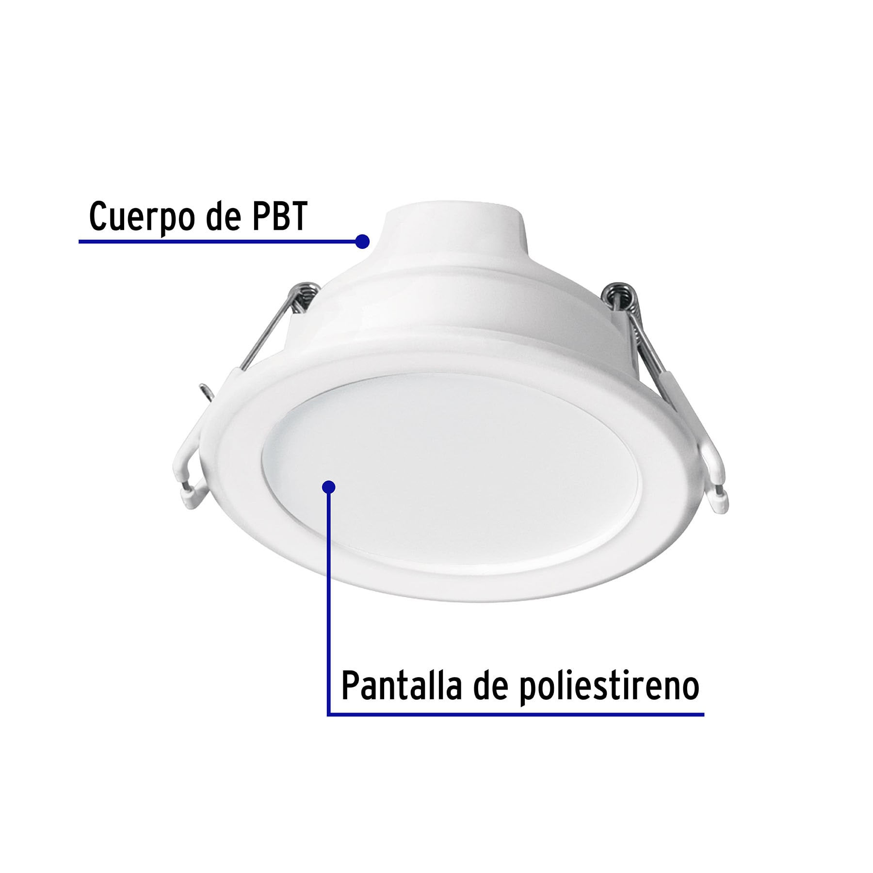 Luminario LED empotrable 5 W 6500 K, redondo, VOLTECK BASIC - Imagen 4