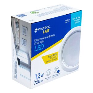 Luminario LED empotrable 12 W 6500 K, redondo, VOLTECK - Imagen 6