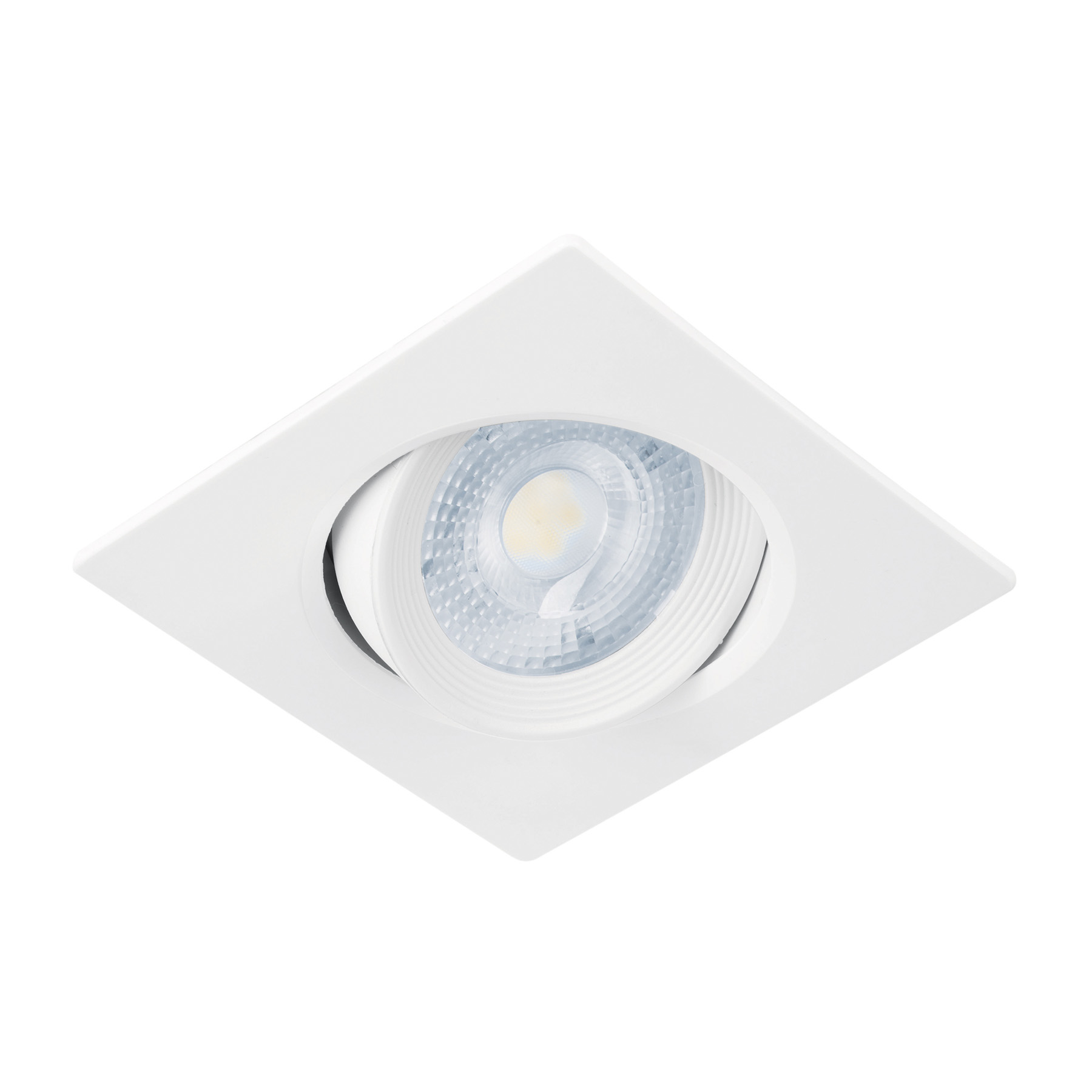 Luminario LED empotrable 5W 6500K, cuadrado, blanco, VOLTECK - Imagen 2
