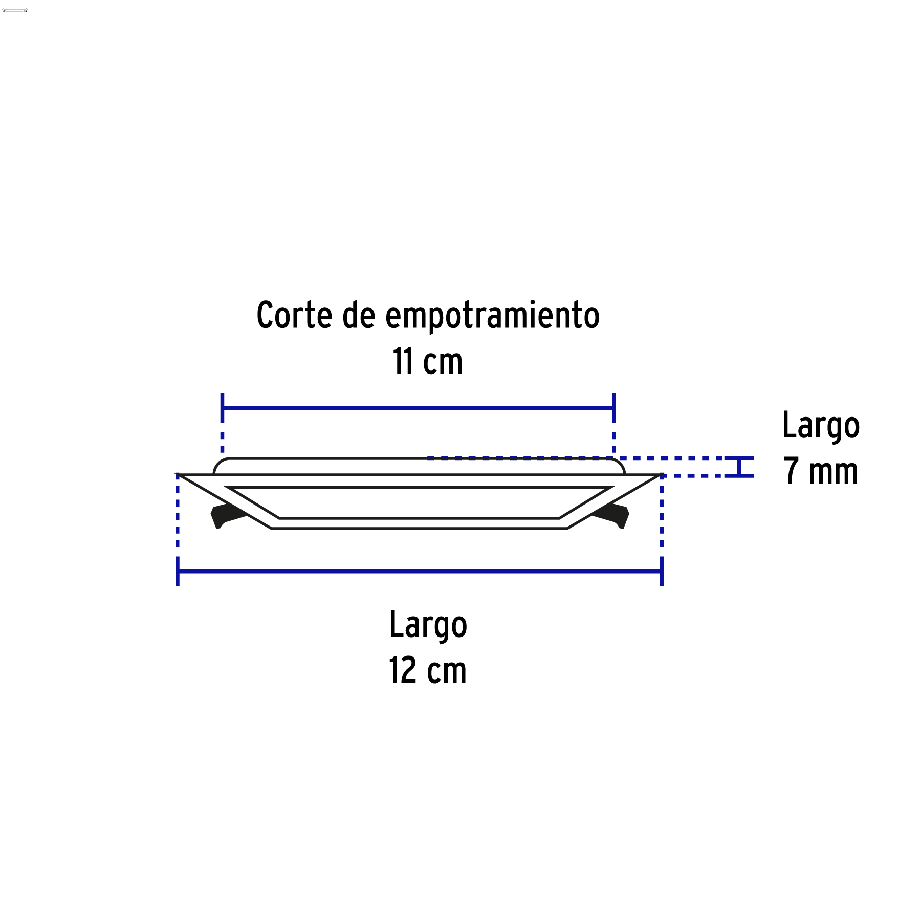 Luminario LED plafón 6W 6500K ultradelgado cuadrado VOLTECK - Imagen 4