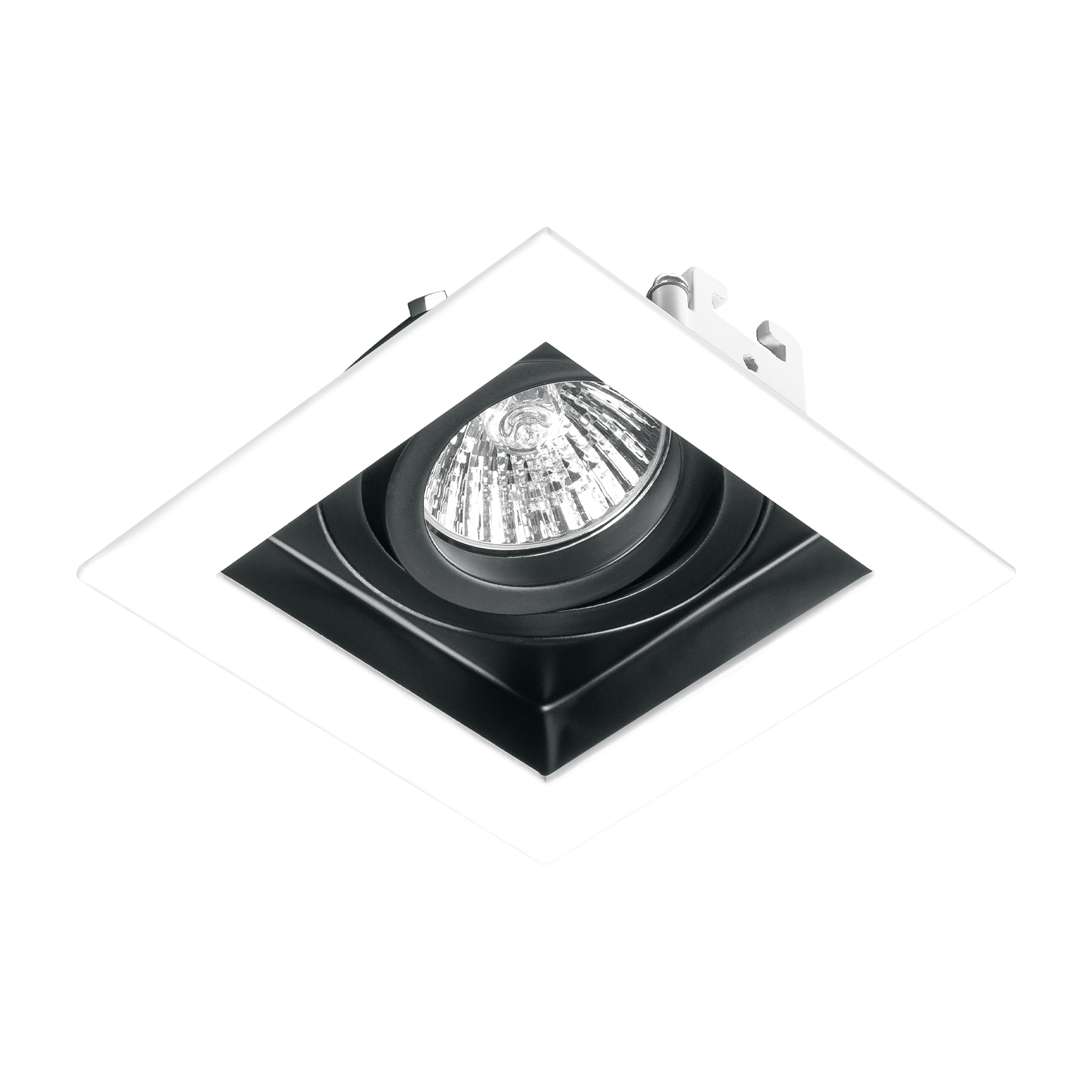 Luminario empotrable con 1 spot dirigible, blanco, VOLTECK - Imagen 2