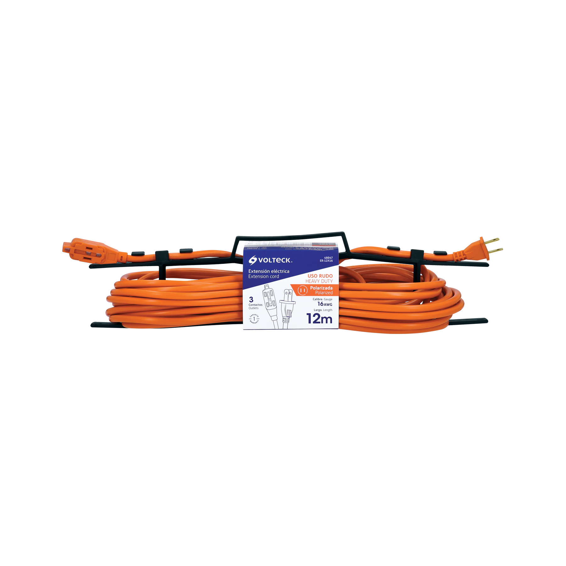 Extensión eléctrica de uso rudo 12 m 2x16 AWG, VOLTECK - Imagen 4