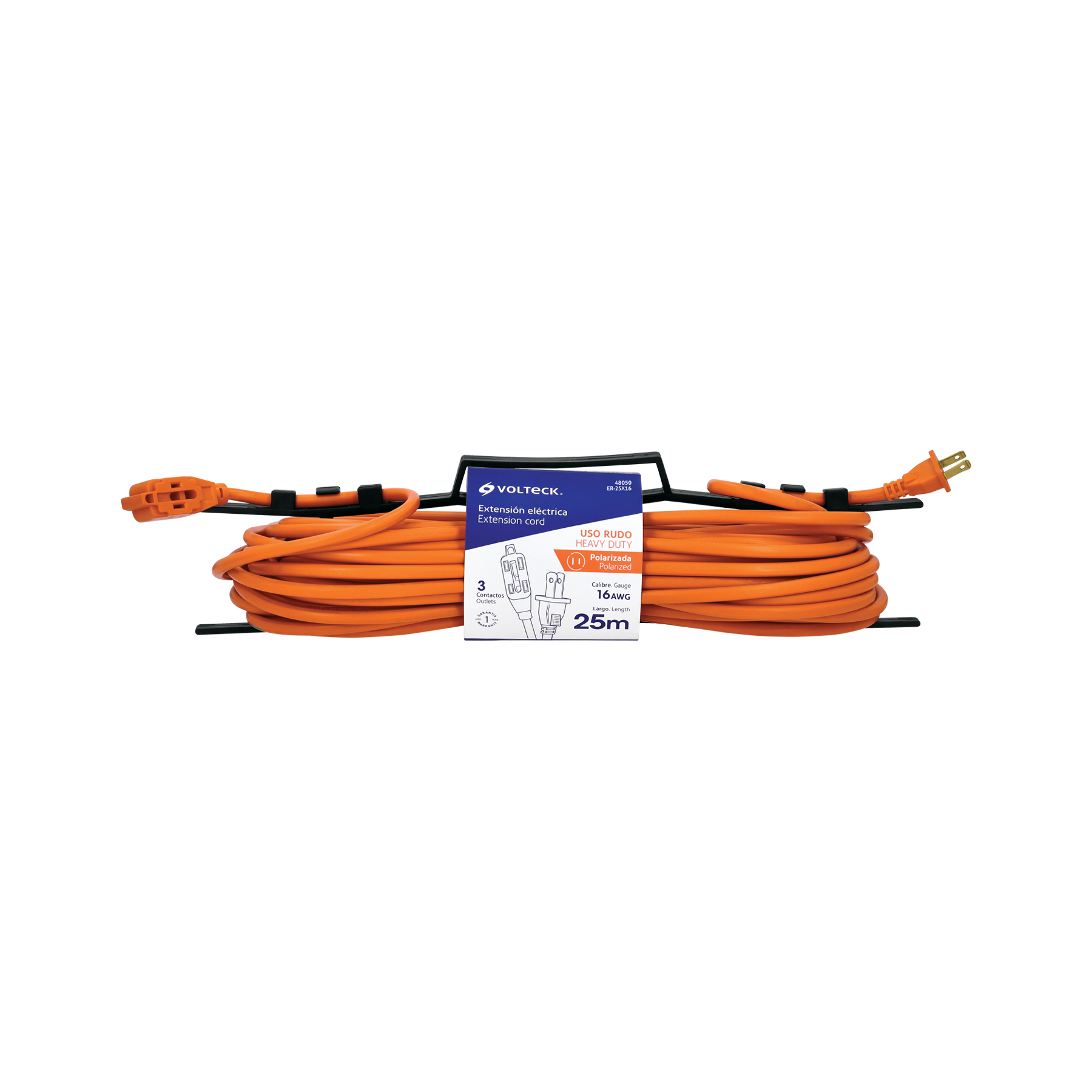 Extensión eléctrica de uso rudo 25 m 2x16 AWG, VOLTECK - Imagen 4