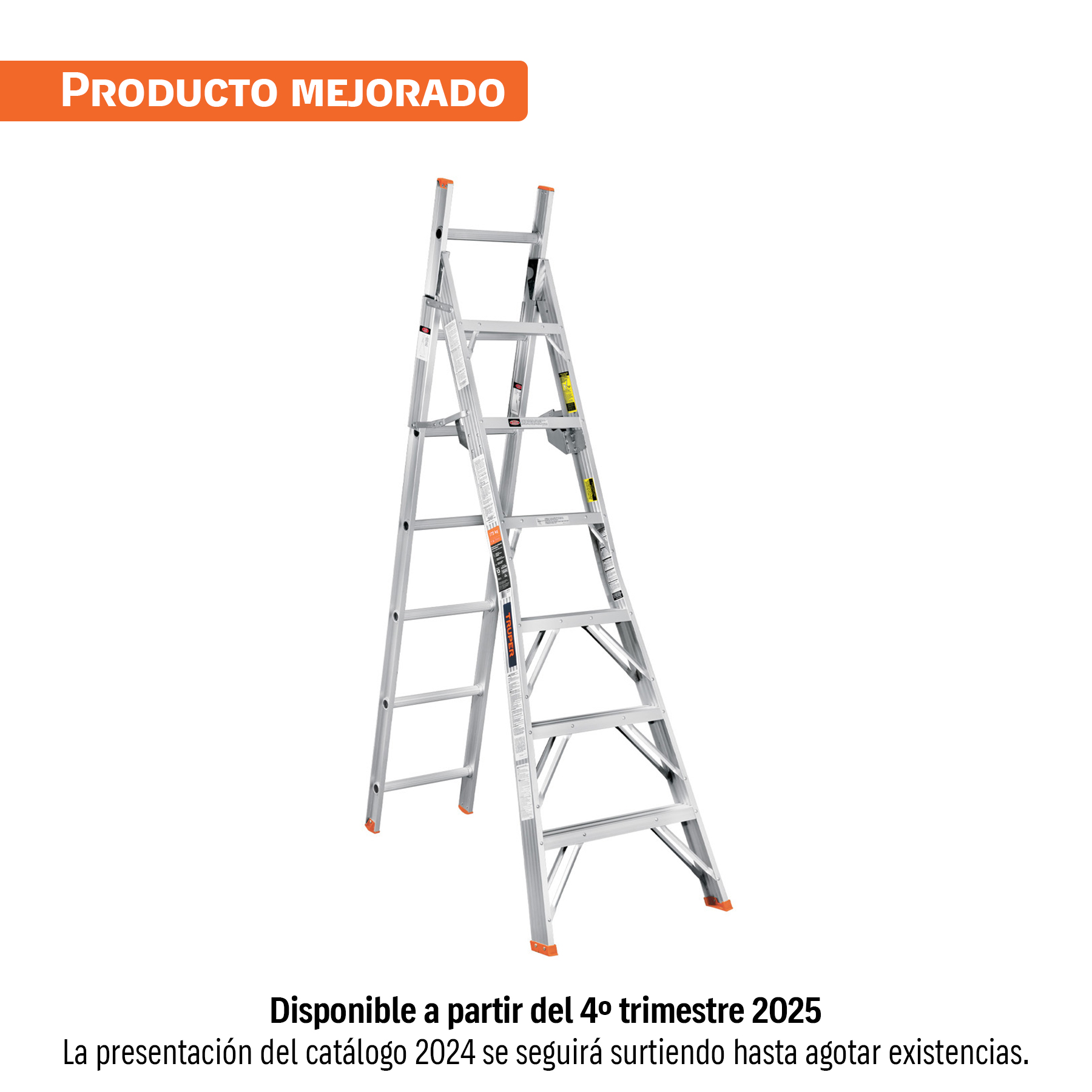 Escalera convertible, tipo ll, 13 escalones, TRUPER - Imagen 2