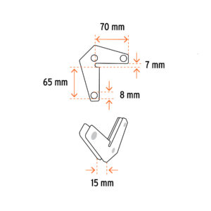 2 Escuadras magnéticas esquineras 2-3/4' carga 11 kg, TRUPER - Imagen 4