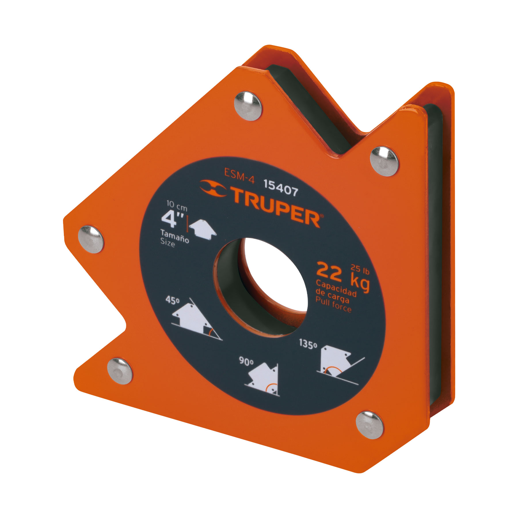 Escuadra magnética para soldar de 4', carga 22 kg, TRUPER - Imagen 2