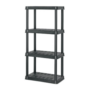 Alternative view of Estante plástico 4 repisas capacidad 45kg, 61x38x125, PRETUL