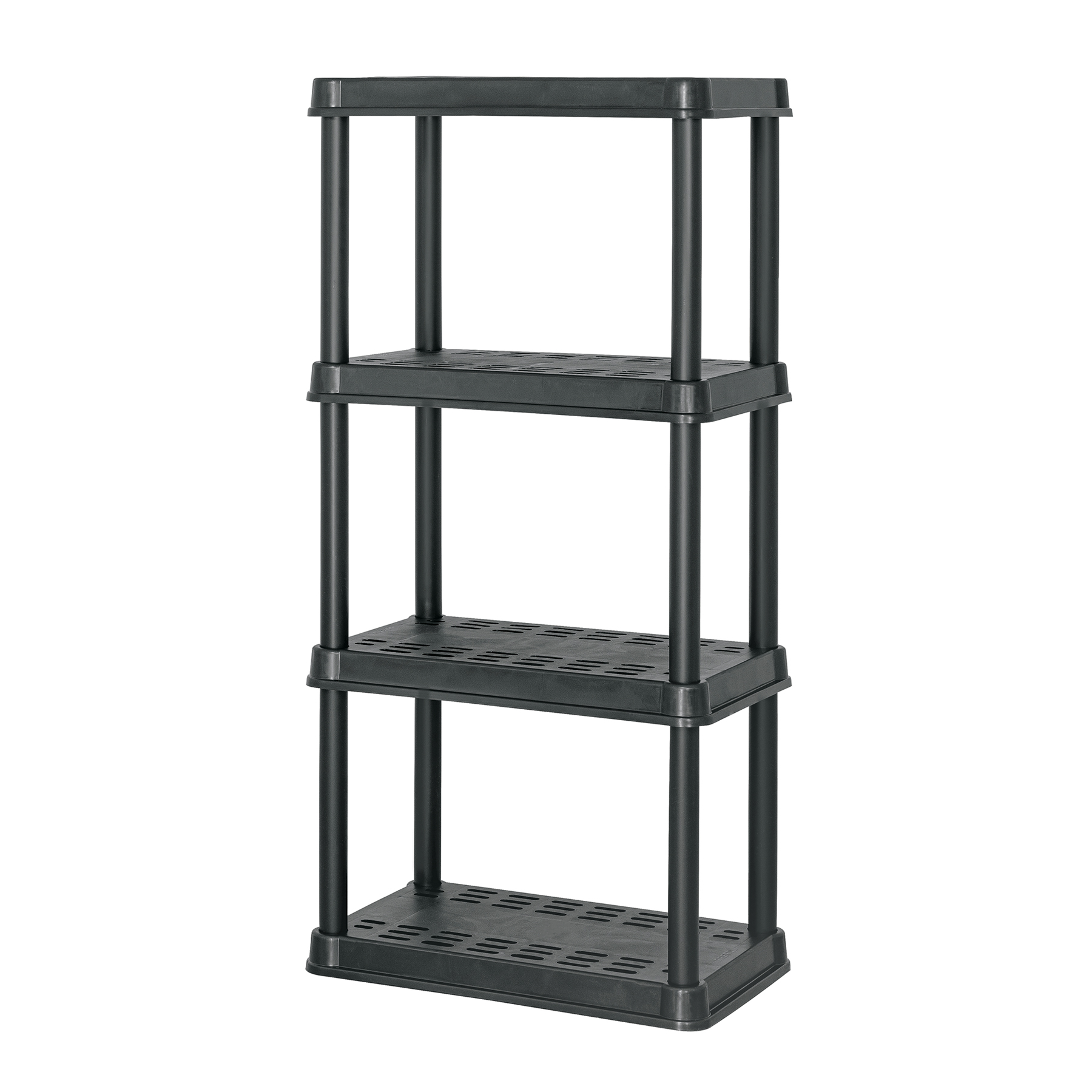 Estante plástico 4 repisas capacidad 45kg, 61x38x125, PRETUL - Imagen 2
