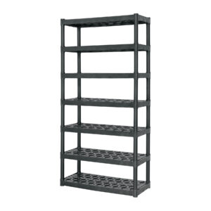 Estante plástico 7 repisas capacidad 60kg, 91x43x185, TRUPER