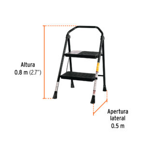 Escalerilla tubular, plegable, 2 peldaños, TRUPER - Imagen 4