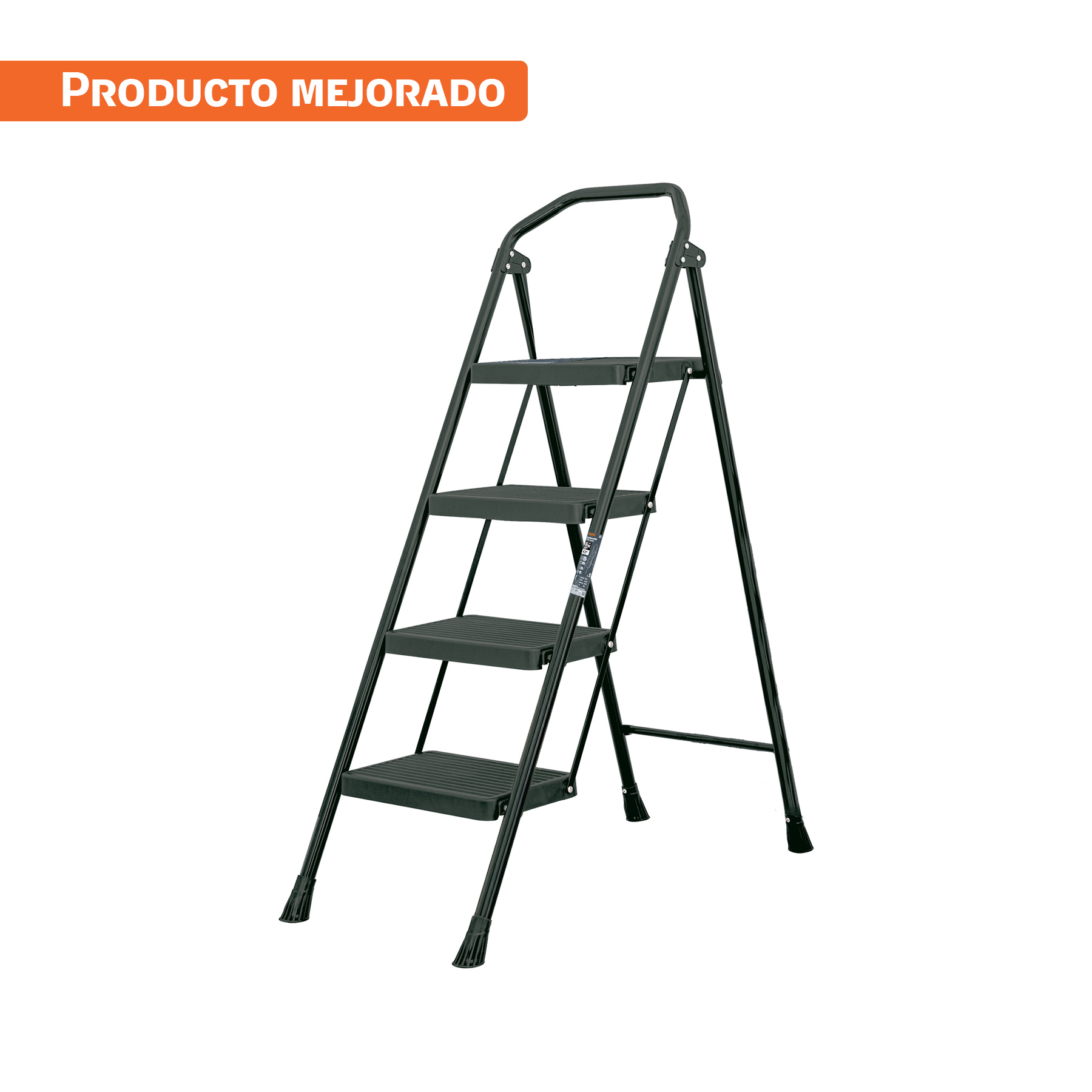Escalerilla tubular, plegable, 4 peldaños, TRUPER - Imagen 2
