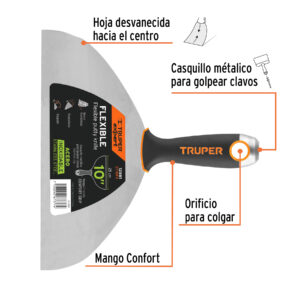 Espátula flexible 10' acero inoxidable, Comfort Grip, EXPERT - Imagen 3