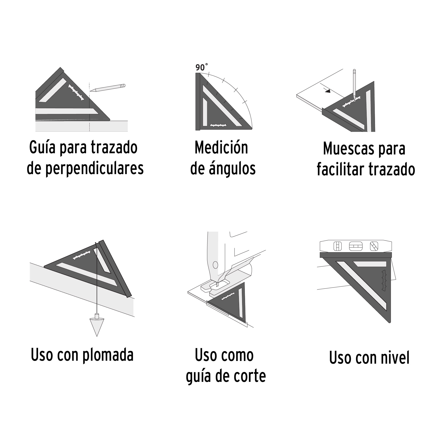 Escuadra 12' de aluminio para muros de yeso, TRUPER - Imagen 5