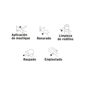 Espátula 2-1/2' de 5 usos con mango de madera, TRUPER - Imagen 5